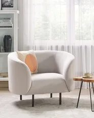 Armchair LOEN Fabric Light Beige_867485