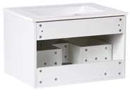 Wall Mounted Vanity Unit with Basin with Gold Handle TILCARA White_1005986