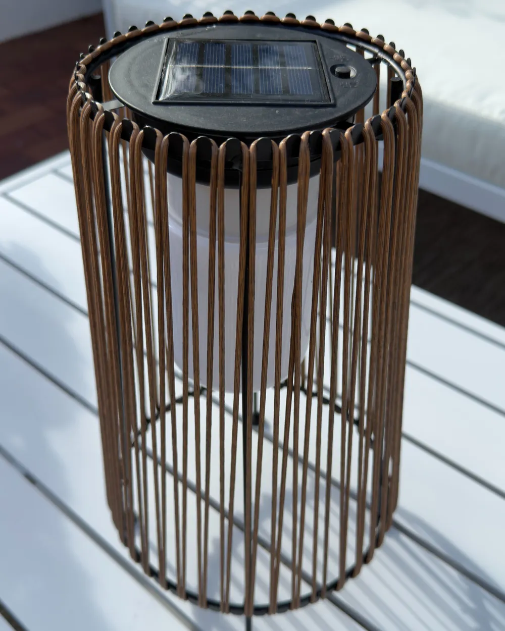 Solar Powered Lantern SEMLIKI 35 cm Natural_1068779