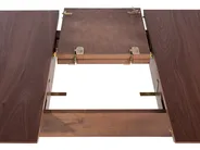 Extending Dining Table MADOX Dark Walnut 150/190 cm 90 cm_777896