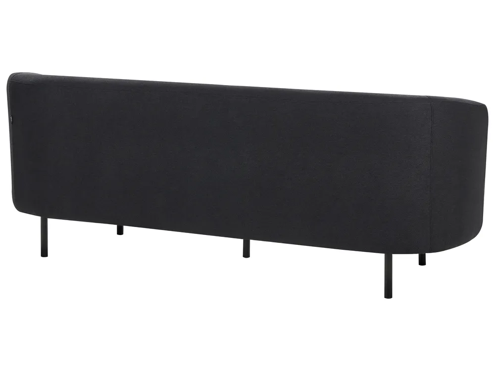 Sofa 3 Seater LOEN Fabric Black_920343