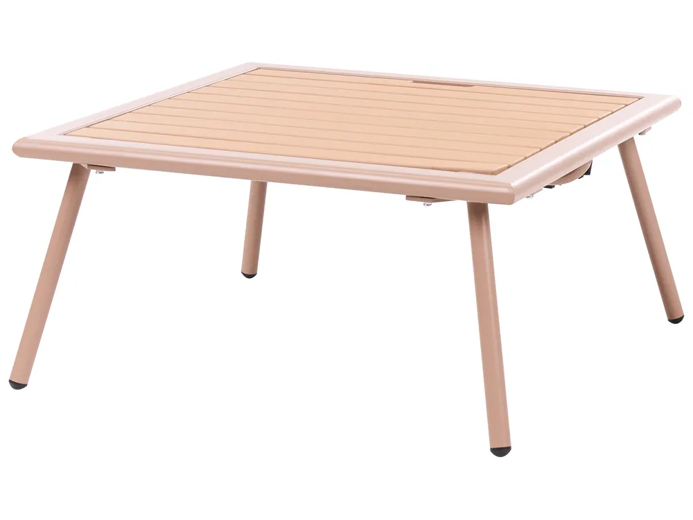 Trädgårdshörnsoffa med bord 4-sits CACCAMO Brun_1064254