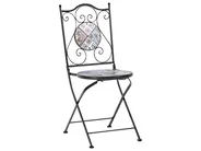 Bistro Set Folding CIVITA Metal Black_919782