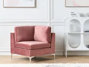 Hörnmodul EVJA Sammet Rosa_858702