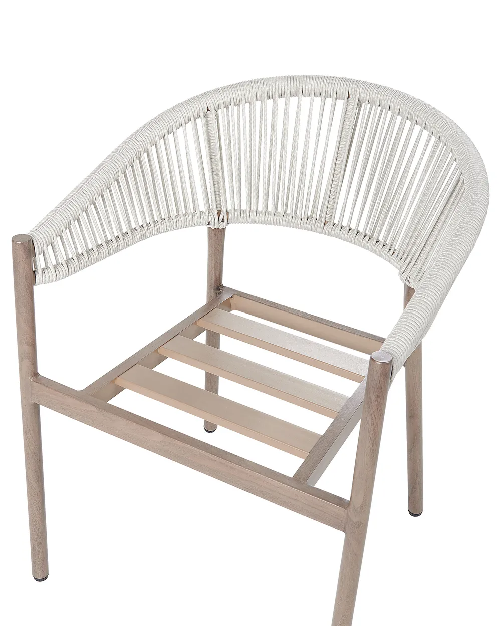 Set of 6 Garden Chairs with Cushions FLAVIA Metal Brown_936228