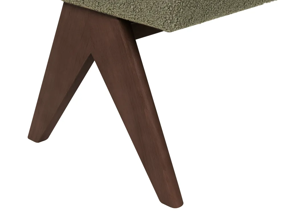 Soffa 2-sits TAMRE Bouclé Grön/ Mörkbrun_1061374
