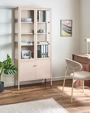 Vitriini OXTED 80 cm Metalli Beige_1069009