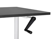 Työpöytä säädettävä DESTINAS 120 cm 72 cm Musta/valkoinen_899075