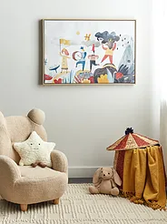 Canvas-taulu BIBBIENA 63 x 99 cm Lastenaihe Monivärinen_1154627