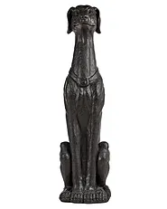 Garden Statue CHART Dog Graphite Grey_1151759