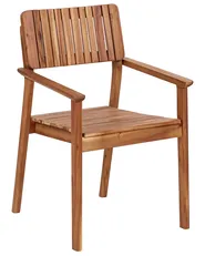 Set of 2 Garden Chairs AGELLO Acacia Wood Brown_923441