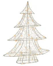 Outdoor Decoration LED BLONDUOS 60 cm Christmas Tree Silver_1015663