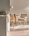 Ruokatuolisetti 2 kpl AVA Puu Vaaleanruskea/ruskeanharmaa
