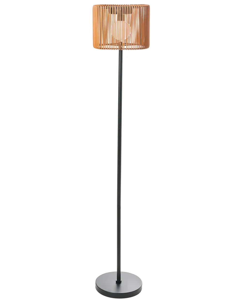 Solar Outdoor LED Floor Lamp LUENA Brown