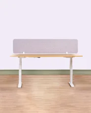 Skillevegg for skrivebord SPLIT 160 x 50 cm Off white_1015698