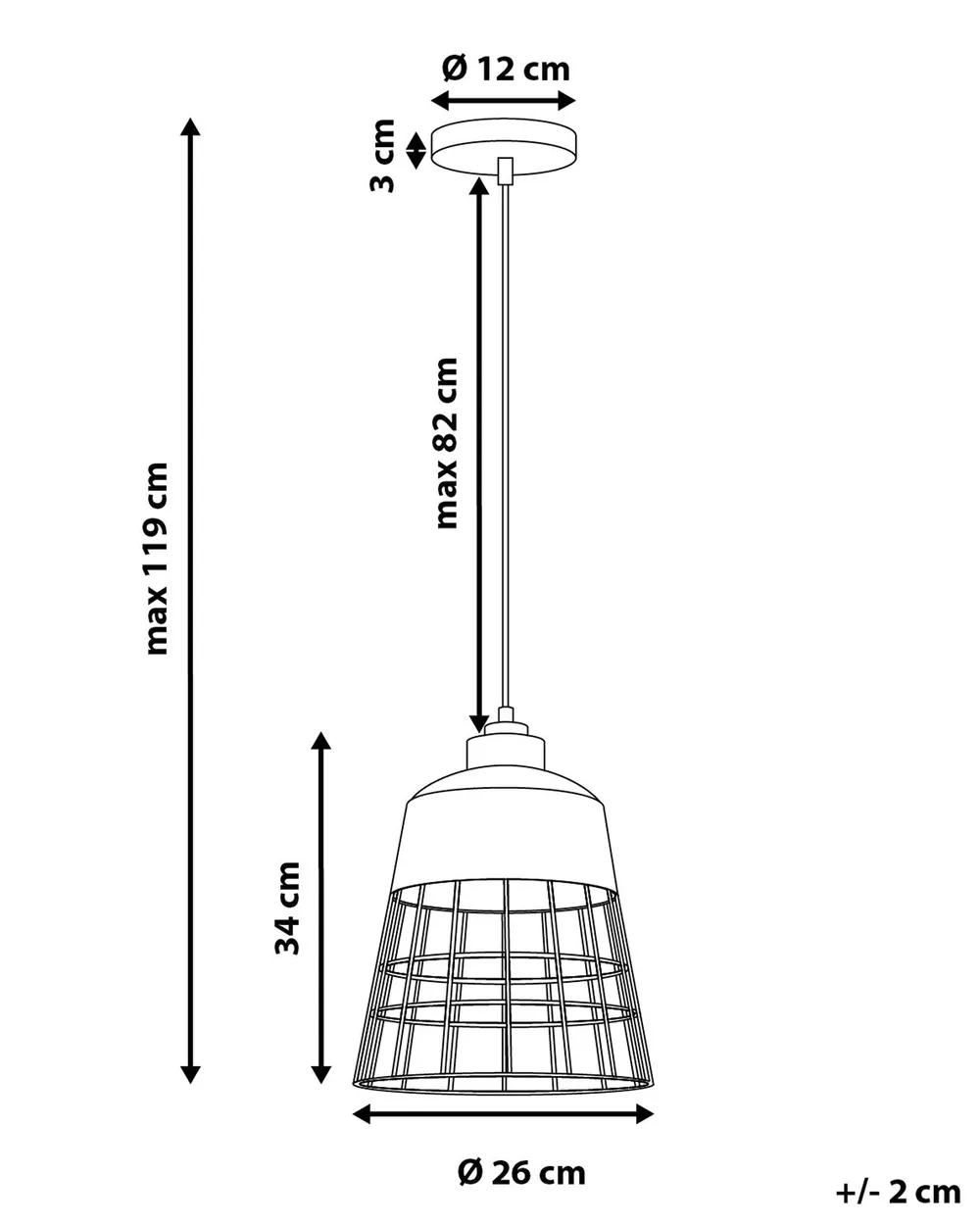 Pendellampa MONTE Metall Koppar_673859