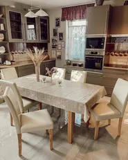Set med 2 matstolar BROADWAY Konstläder Beige_977557