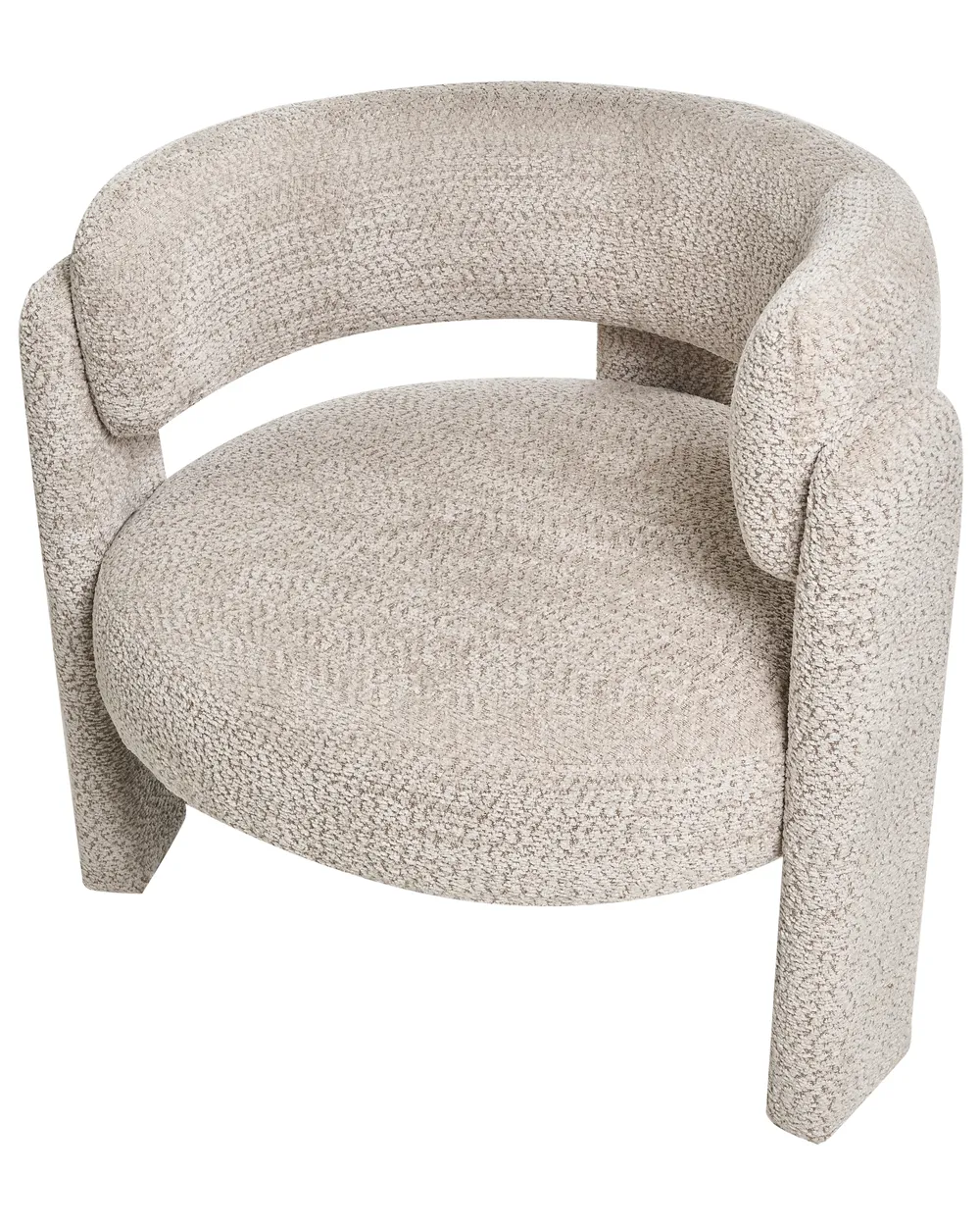 Fåtölj BUREA Chenille Ljusbeige_1010427