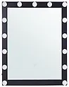Badrumsspegel med LED ODENAS 50 cm 60 cm Svart