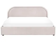 Ottoman Bed QUILLIEN Chenille Taupe 180 x 200 cm (EU Super King)_989828