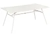 Garden Dining Table TERENZO 160 cm 90 cm Metal Light Beige