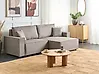 Sofa Bed KARILA with Storage Fabric Taupe Left Hand