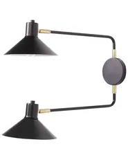 Wall Lamp KADASSA Adjustable Metal Black_884271
