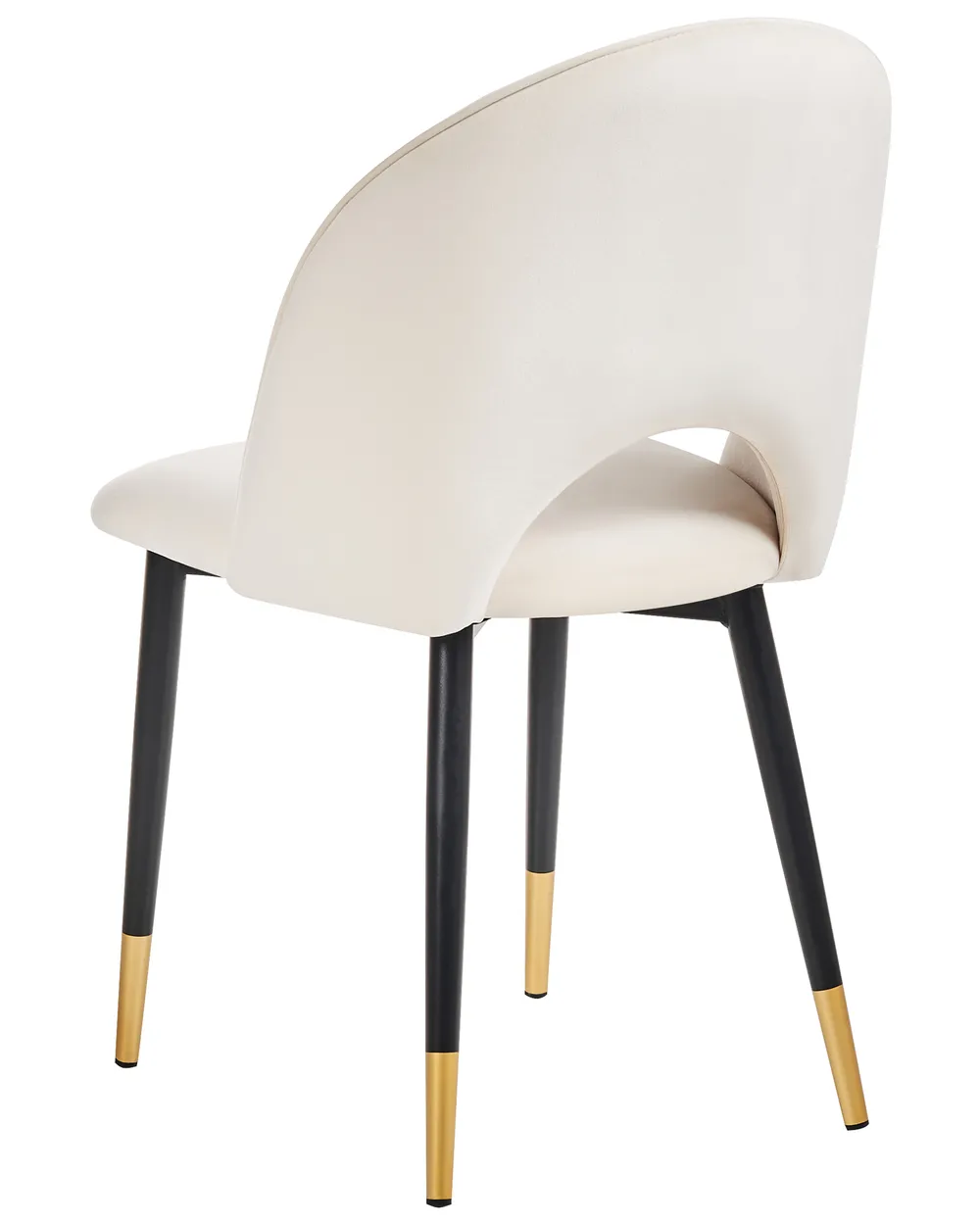 Set of 2 Dining Chairs MAGALIA Velvet Light Beige_847680