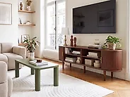 TV-taso LAURA Tummanruskea_1166655