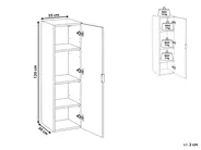 Bathroom Wall Mounted Cabinet TOTORANI 35 cm Beige_1125538