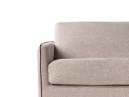 Sofa Bed 2 Seater ISHOJ Fabric Light Brown_939995