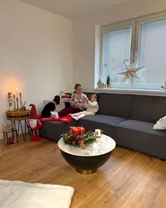 Hörnbäddsoffa 3-sits ROMEDAL II Grafitgrå Högervänd_1056416