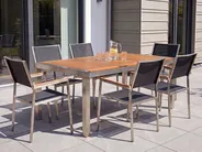Garden Dining Table GROSSETO 180 cm 90 cm Eucalyptus Wood Brown_768396