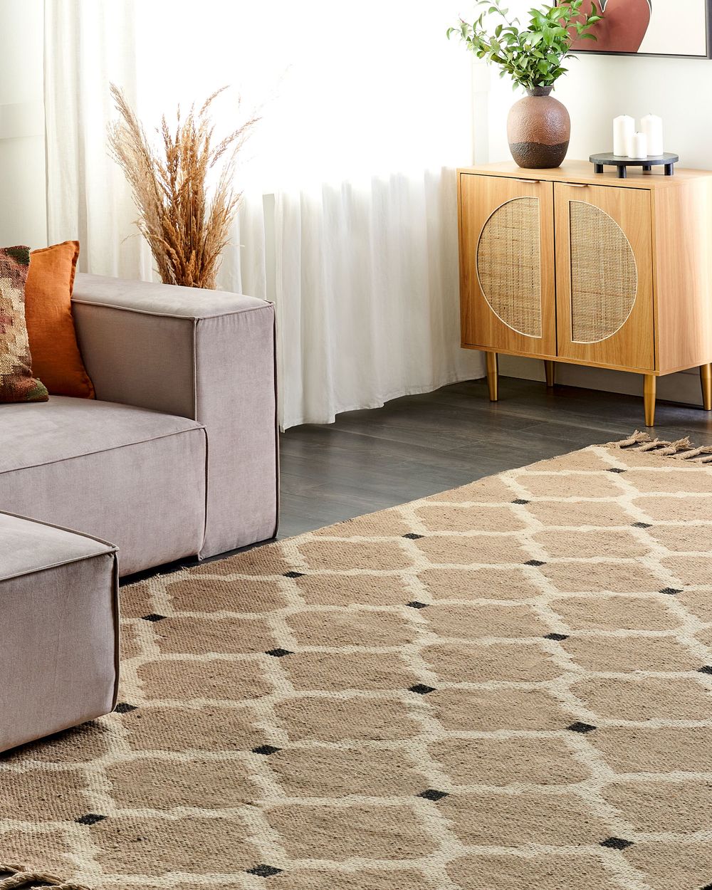 Teppe ORENCIK Beige 200 x 300 cm Jute