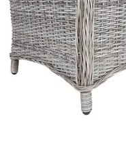 Set of 2 Garden Chairs with Cushions CASCAIS PE Rattan Grey_739931
