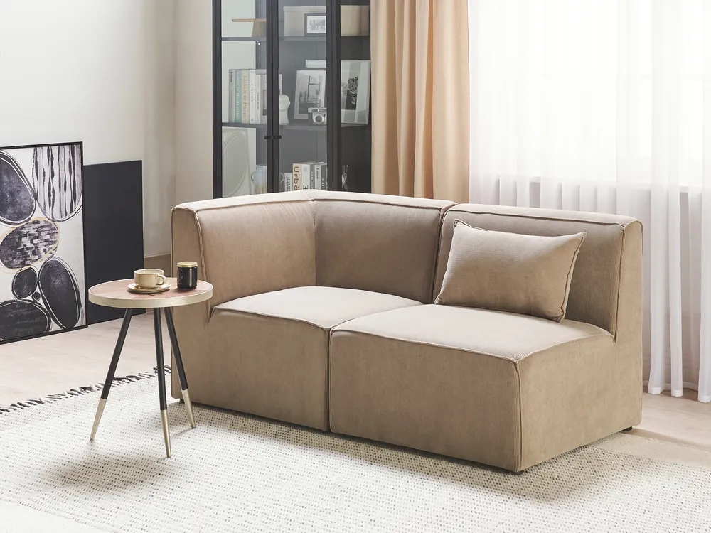 1-Seat Section LEMVIG Corduroy Taupe_876491