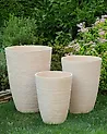 Kukkaruukkusetti 2 kpl CAMIA 35 cm Beige