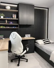 Ottoman Bed without Headboard DINAN Fabric Dark Grey 90 x 200 cm (EU Single)_896995