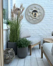 Plant Pot DARIA 30 cm Taupe_1033859