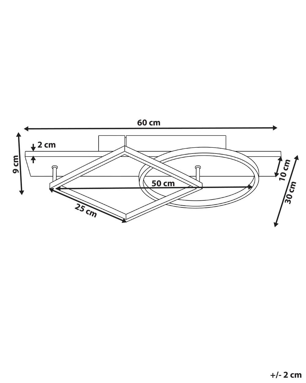 LED Ceiling Lamp AIRE Metal Black_1102933