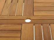 Garden Dining Set 6 Seater TOLVE Acacia Wood Brown_777870
