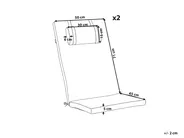 Set med 2 rygg-/sittdynor JAVA/AMANTEA PREMIUM 50 x 71 cm Off-White_1066240