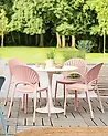 Set of 4 Garden Chairs OSTIA Pastel Pink
