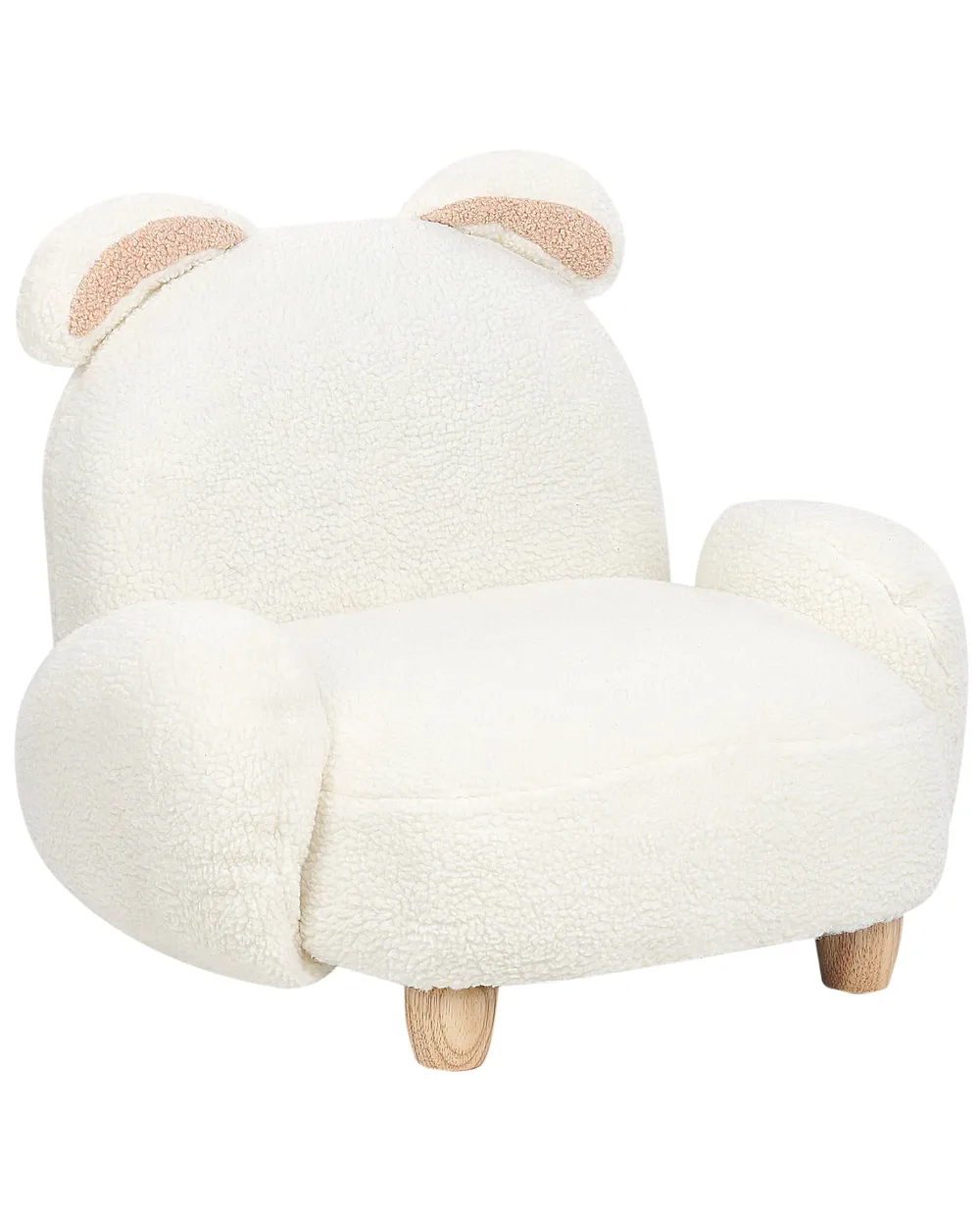 Barnfåtölj Kanin KANNA Bouclé Off-White_886903