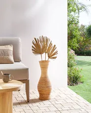 Decorative Vase TRINISA 50 cm Rattan Natural_926268