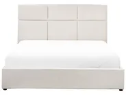 Ottoman Bed LAGORD Fabric Off-White 160 x 200 cm (EU King Size)_971931