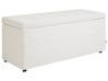 Storage Ottoman OREM Fabric Off-White