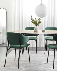 Set med 2 matstolar KENAI Mörkgrön_874472