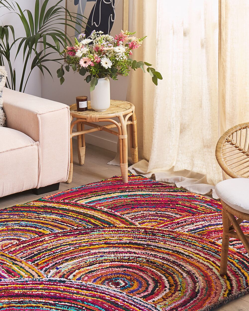 Teppe KOZAN Flerfarget 160 x 230 cm Bomull