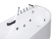 Massagebadkar SAYULA 1700 x 800 mm Vit Högervänd_1029495